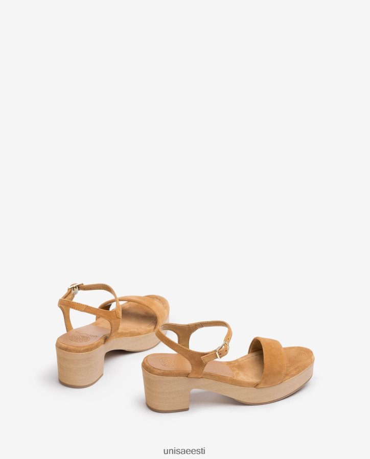 Unisa 88PPB4128 madala plokkkontsaga sandaal naised pruun