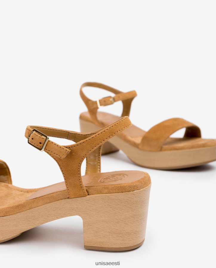 Unisa 88PPB4128 madala plokkkontsaga sandaal naised pruun