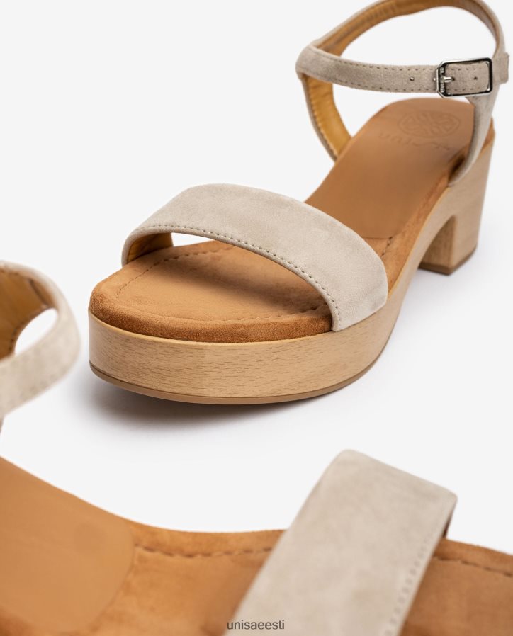 Unisa 88PPB4129 madala plokkkontsaga sandaal naised beež
