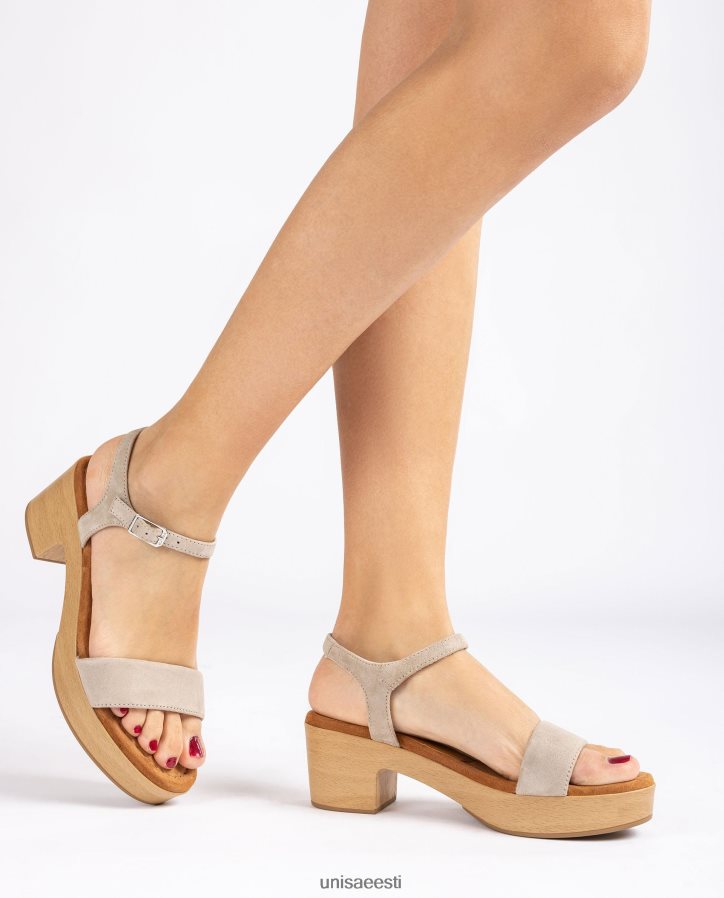 Unisa 88PPB4129 madala plokkkontsaga sandaal naised beež