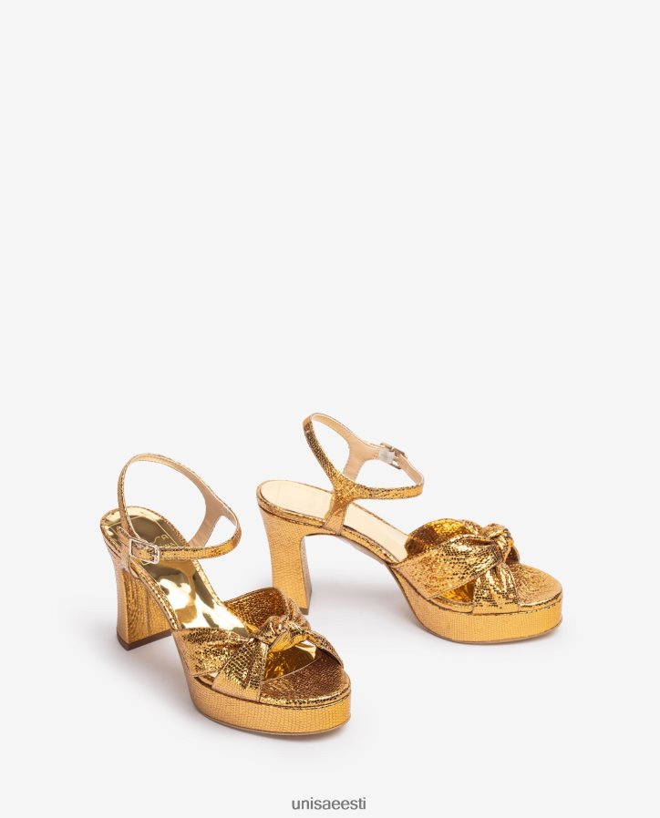 Unisa 88PPB41308 sõlmitud rihmadega sandaalid naised kullast