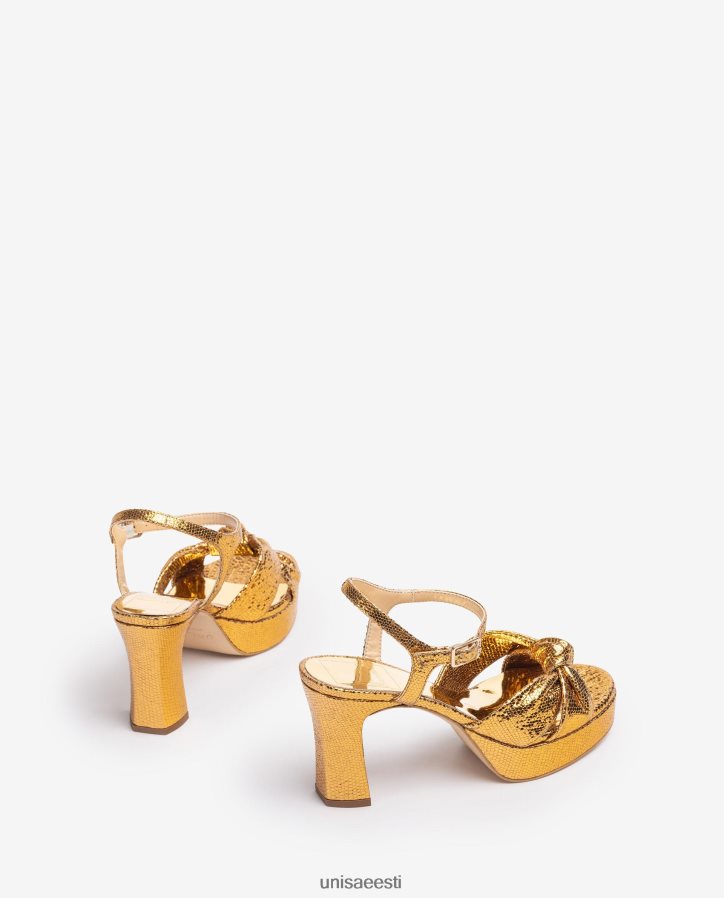 Unisa 88PPB41308 sõlmitud rihmadega sandaalid naised kullast