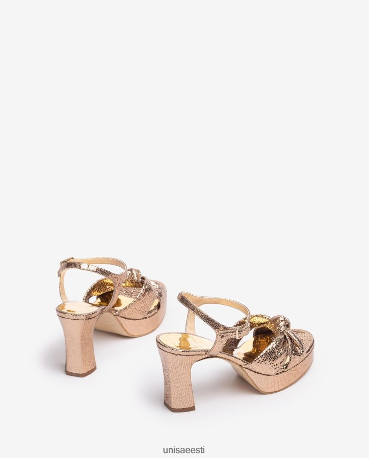 Unisa 88PPB41309 sõlmitud rihmadega sandaalid naised pronksist