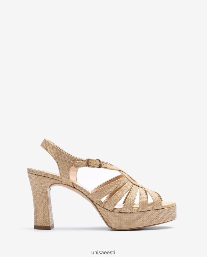 Unisa 88PPB41311 sandaalid valmistatud raffiast naised pruun