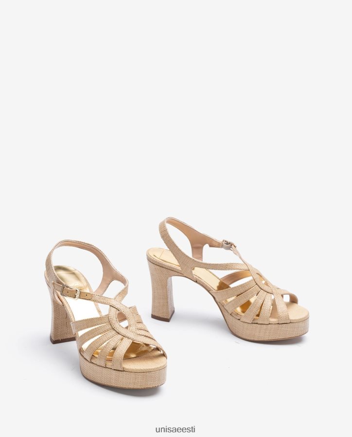 Unisa 88PPB41311 sandaalid valmistatud raffiast naised pruun