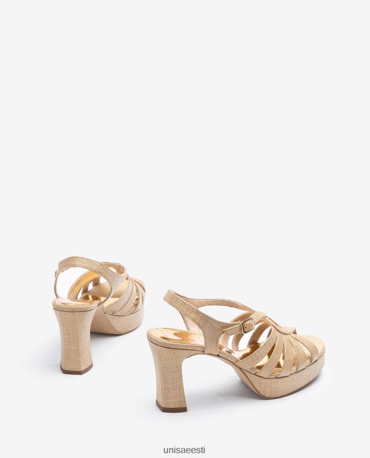 Unisa 88PPB41311 sandaalid valmistatud raffiast naised pruun