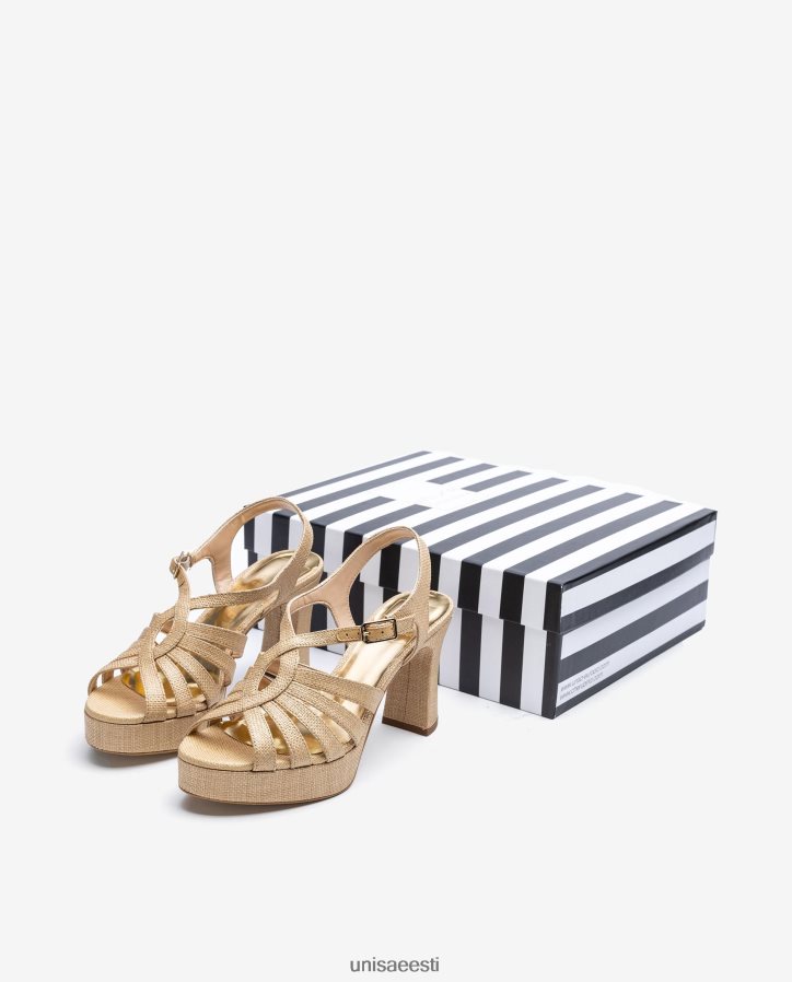 Unisa 88PPB41311 sandaalid valmistatud raffiast naised pruun