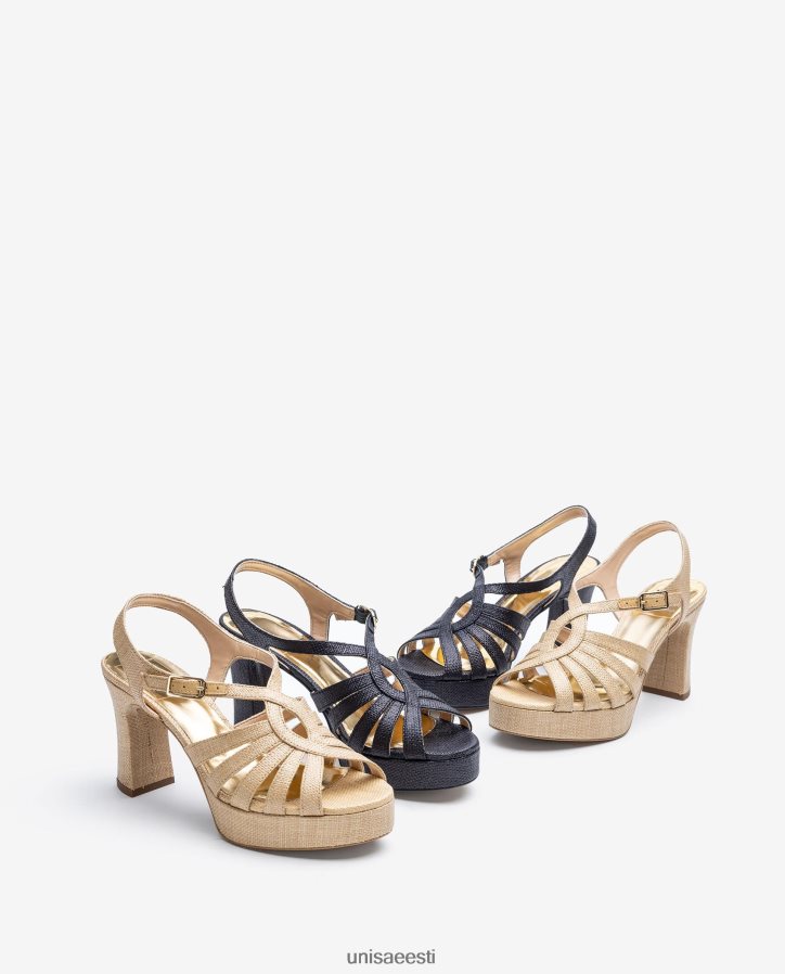Unisa 88PPB41311 sandaalid valmistatud raffiast naised pruun