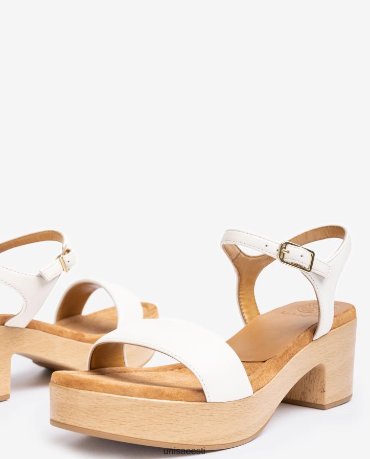 Unisa 88PPB4135 madala plokkkontsaga sandaal naised valge
