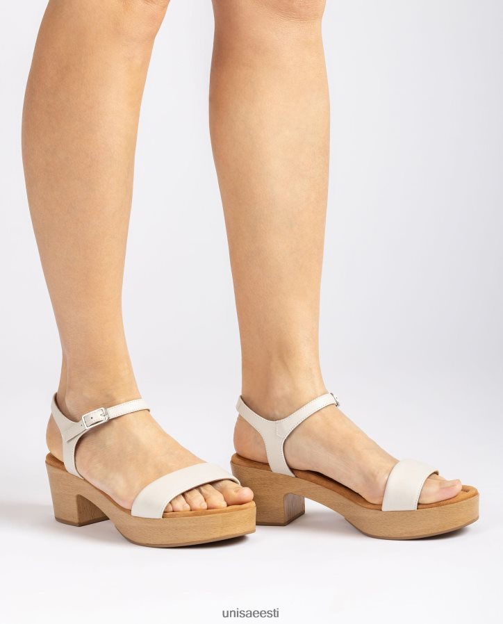 Unisa 88PPB4135 madala plokkkontsaga sandaal naised valge