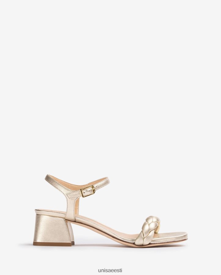 Unisa 88PPB4143 punutud rihmaga sandaal naised kullast