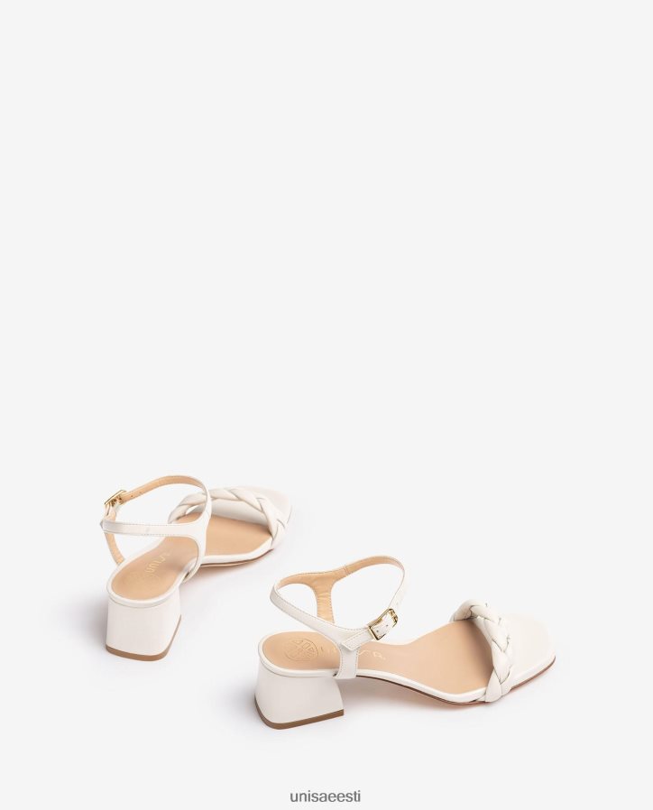 Unisa 88PPB4146 punutud rihmaga sandaal naised valge