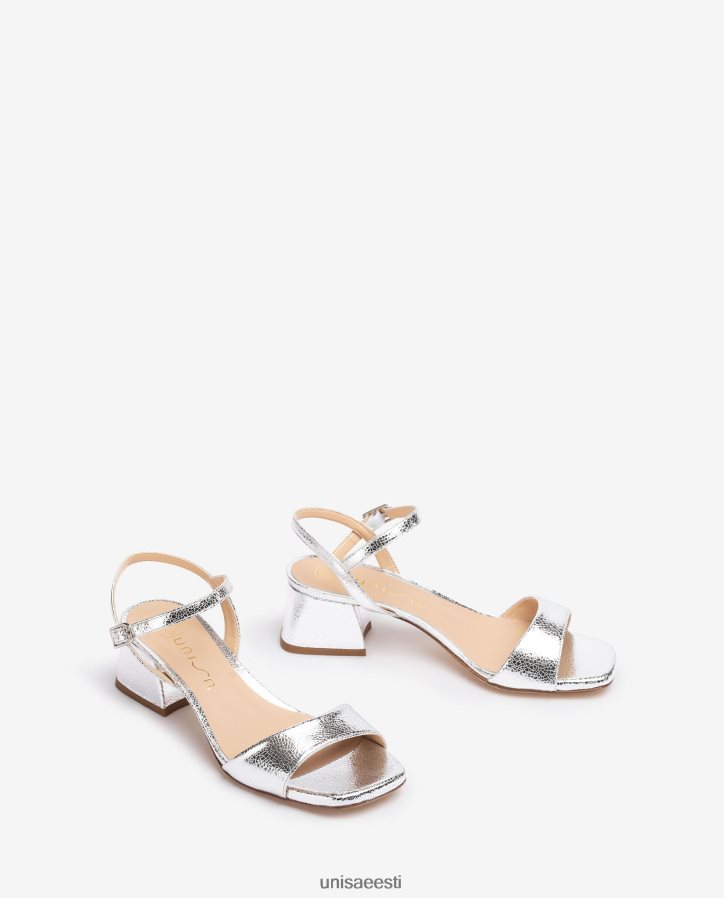 Unisa 88PPB4151 laia kontsaga sandaalid naised hõbedane