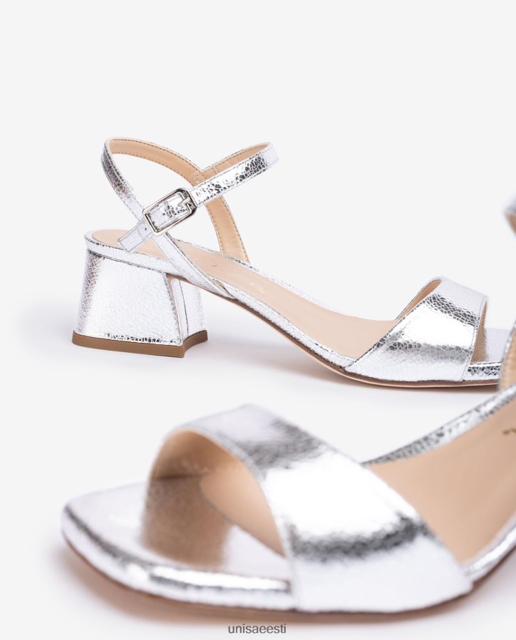 Unisa 88PPB4151 laia kontsaga sandaalid naised hõbedane
