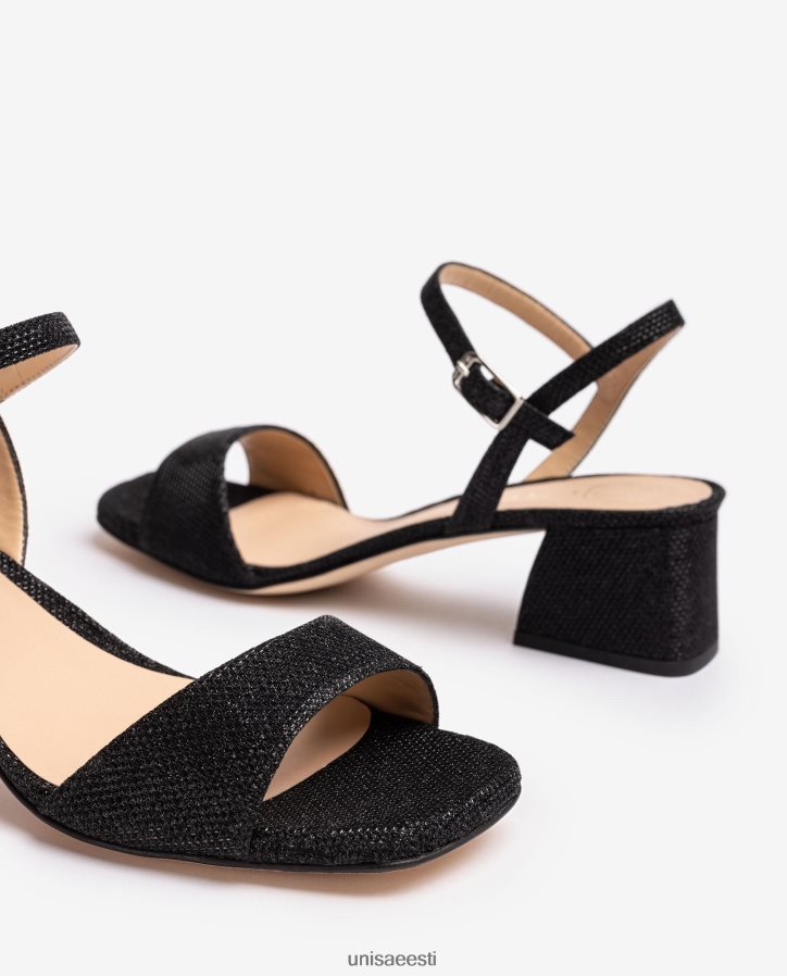 Unisa 88PPB4152 laia kontsaga sandaalid naised must