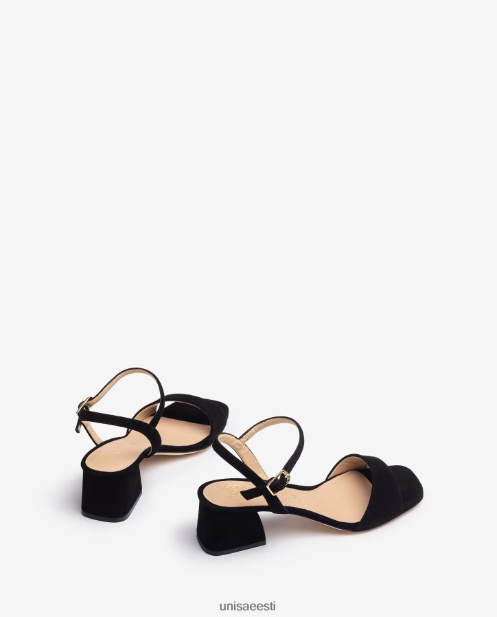 Unisa 88PPB4153 laia kontsaga sandaalid naised must