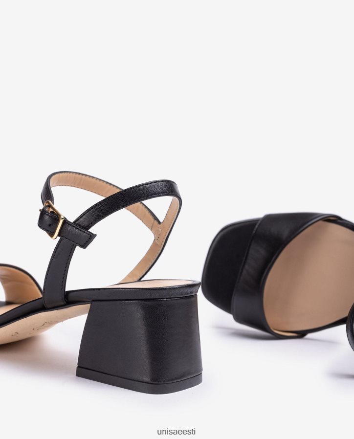 Unisa 88PPB4158 laia kontsaga sandaalid naised must