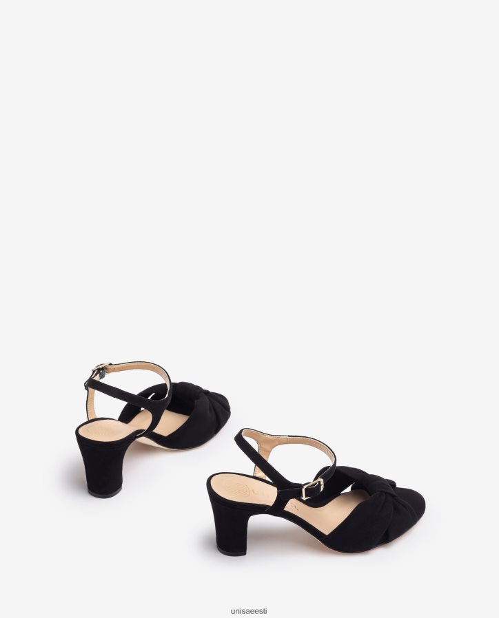 Unisa 88PPB4176 nutikas seemisnahast sandaal naised must