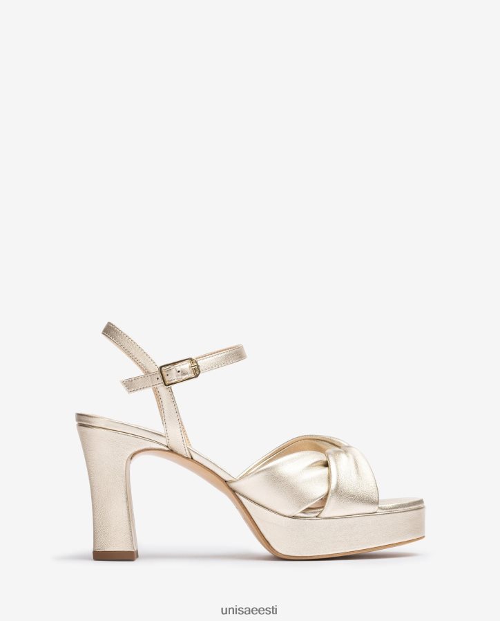 Unisa 88PPB417 laiade crossover rihmadega sandaal naised kullast