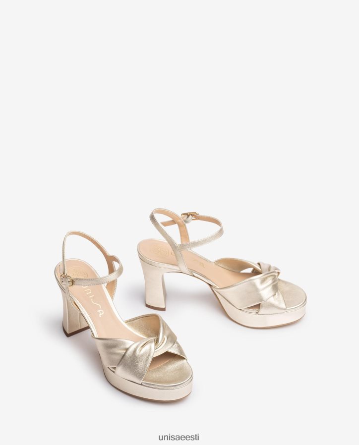 Unisa 88PPB417 laiade crossover rihmadega sandaal naised kullast