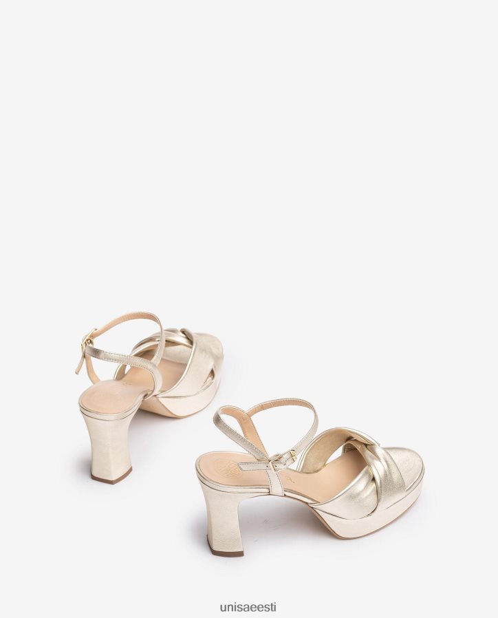 Unisa 88PPB417 laiade crossover rihmadega sandaal naised kullast