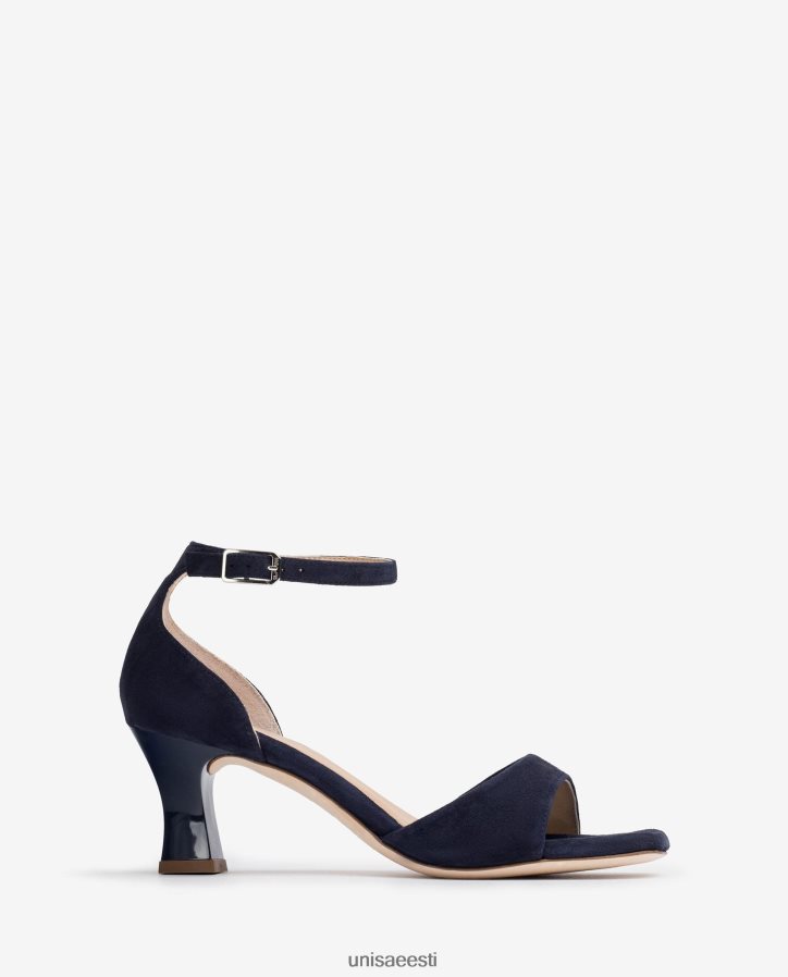 Unisa 88PPB4195 keskmise kontsaga seemisnahast sandaal naised sinine