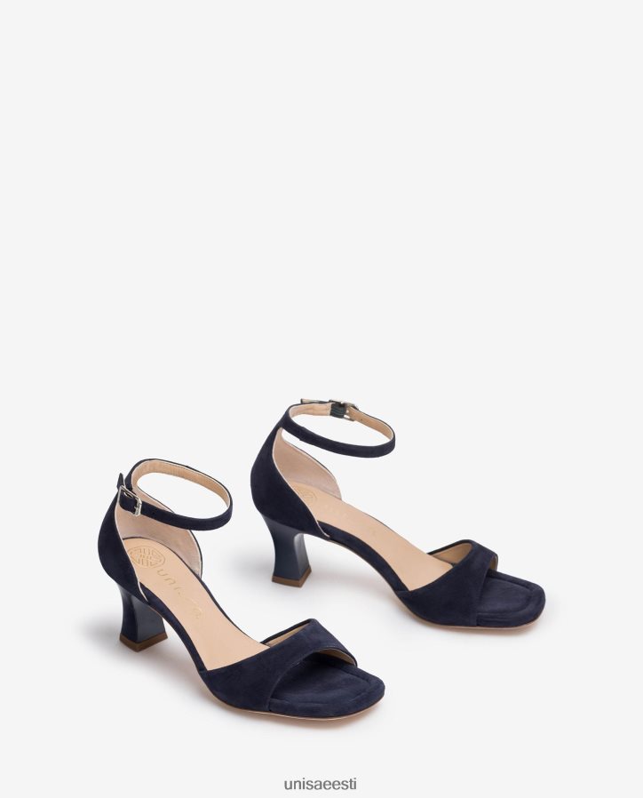 Unisa 88PPB4195 keskmise kontsaga seemisnahast sandaal naised sinine