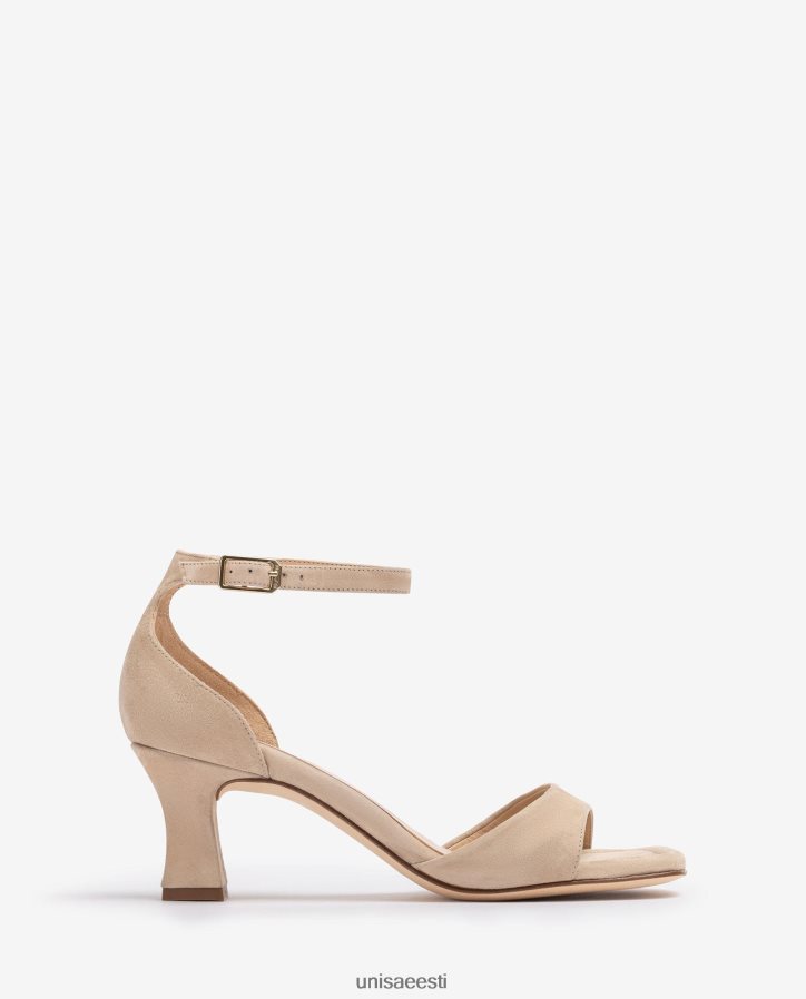 Unisa 88PPB4196 keskmise kontsaga seemisnahast sandaal naised beež