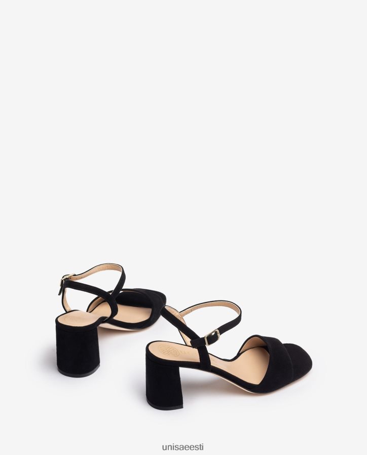 Unisa 88PPB4205 kandilise talla sandaal naised must
