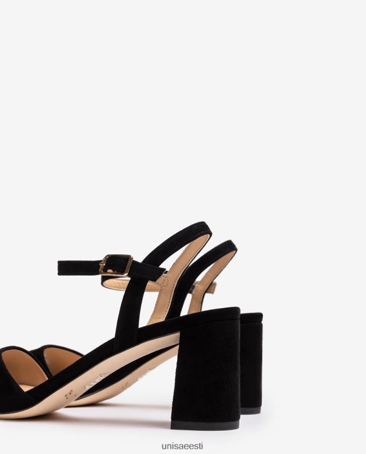 Unisa 88PPB4205 kandilise talla sandaal naised must