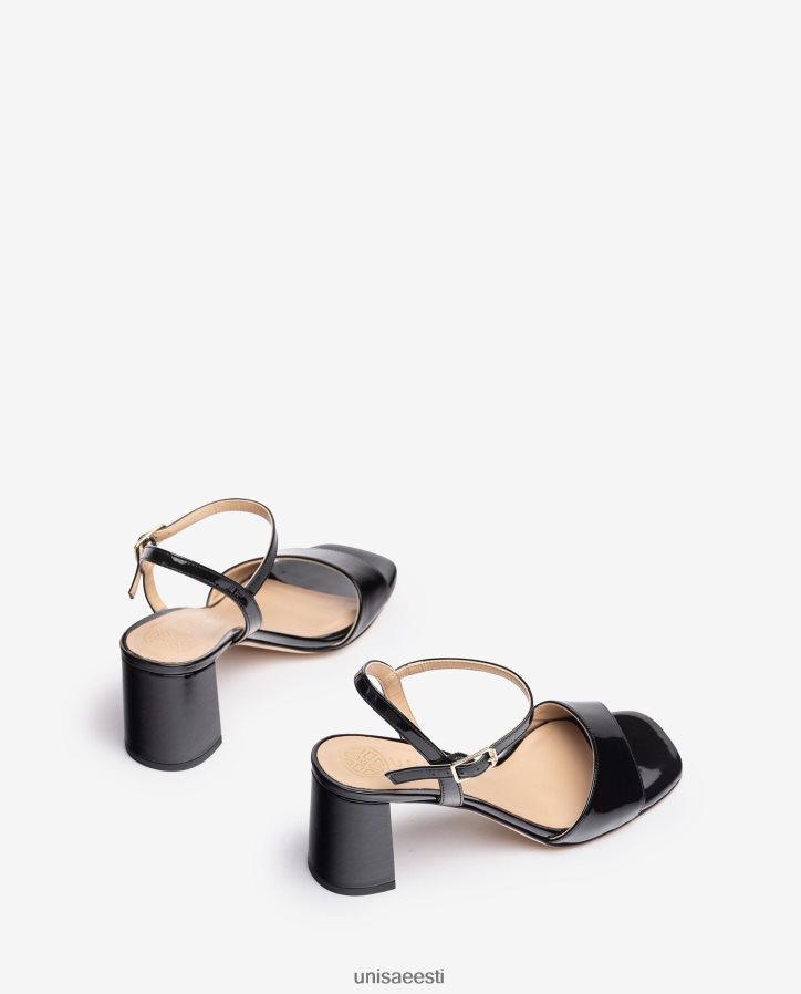 Unisa 88PPB4208 kandilise talla sandaal naised must