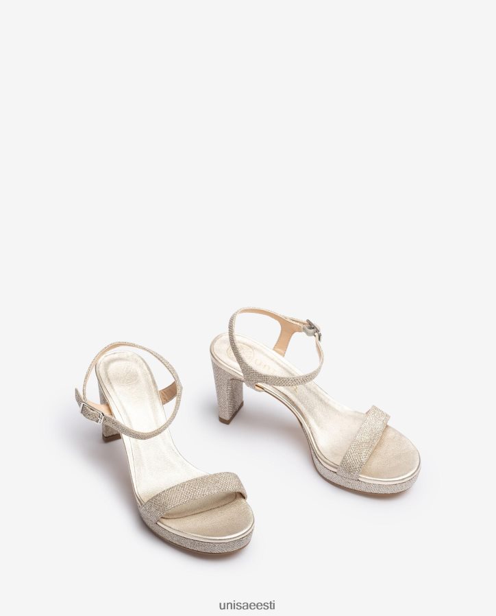 Unisa 88PPB420 läikivast kangast sandaal naised kullast