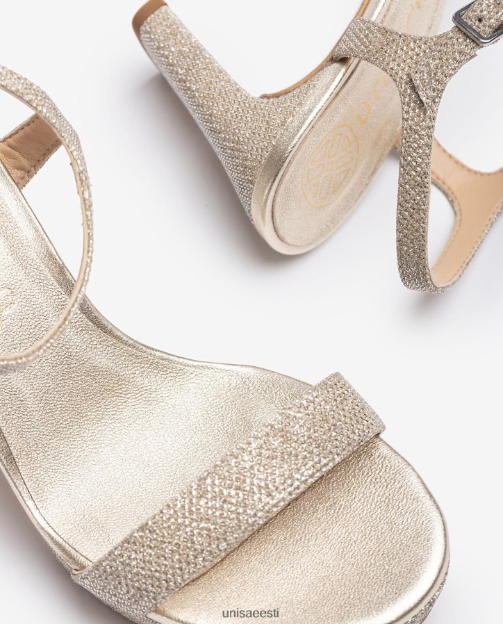 Unisa 88PPB420 läikivast kangast sandaal naised kullast