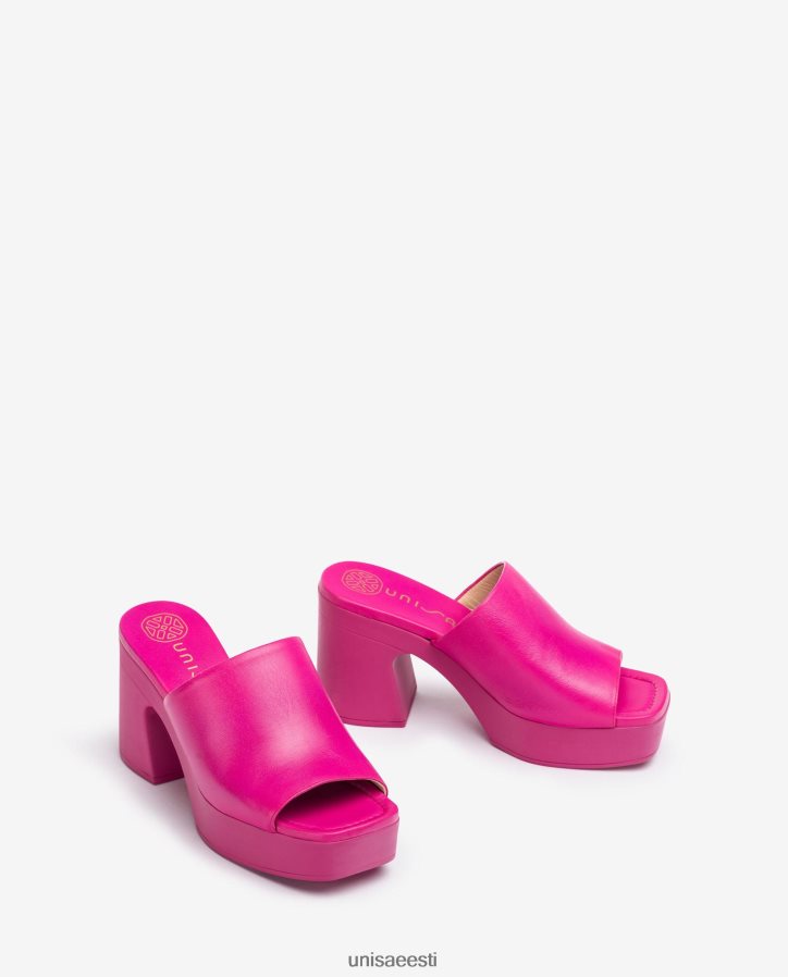 Unisa 88PPB4236 laiad vamp-sandaalid plokk-kontsaga naised roosa