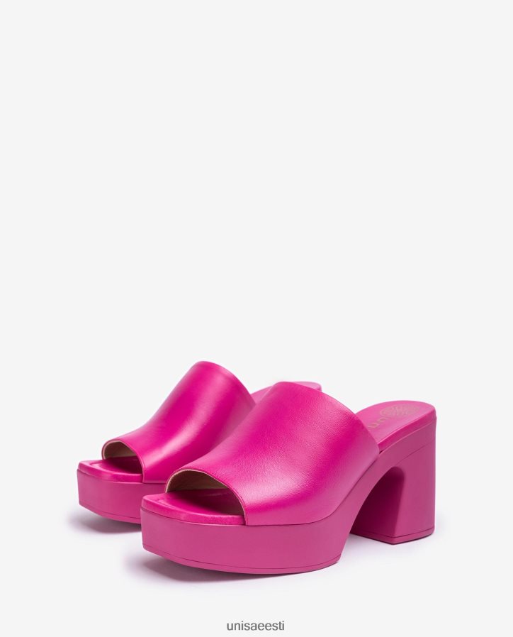 Unisa 88PPB4236 laiad vamp-sandaalid plokk-kontsaga naised roosa