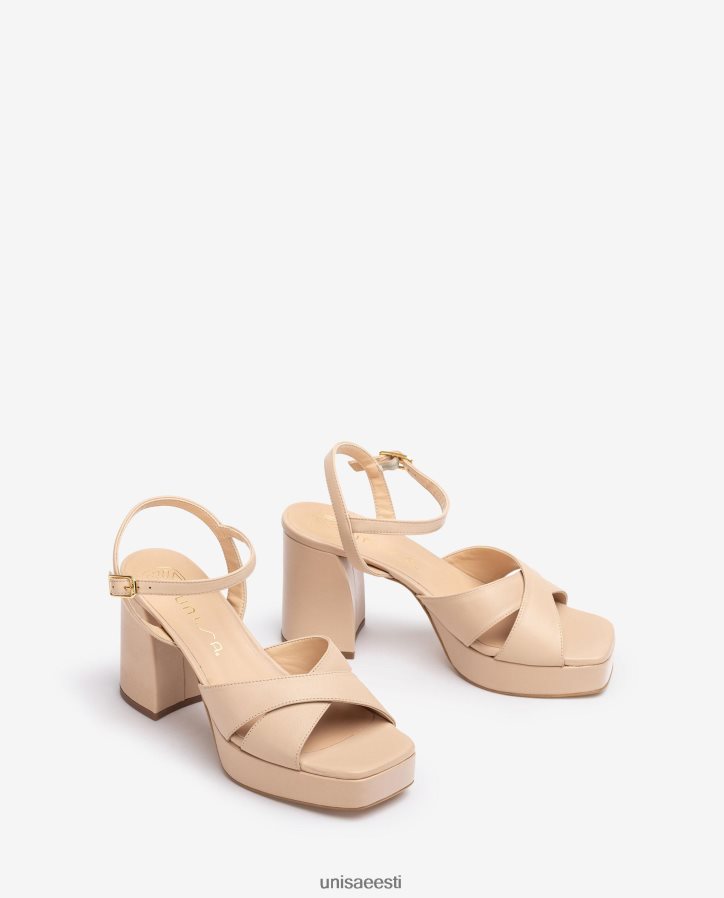 Unisa 88PPB4240 laia kontsaga sandaalid naised beež