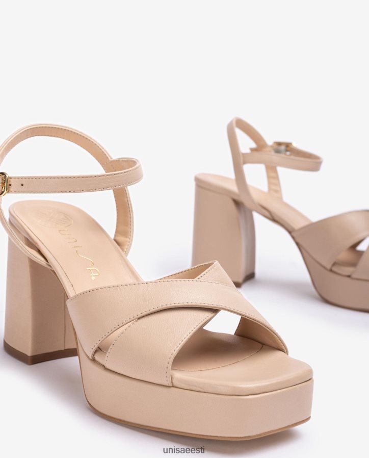 Unisa 88PPB4240 laia kontsaga sandaalid naised beež