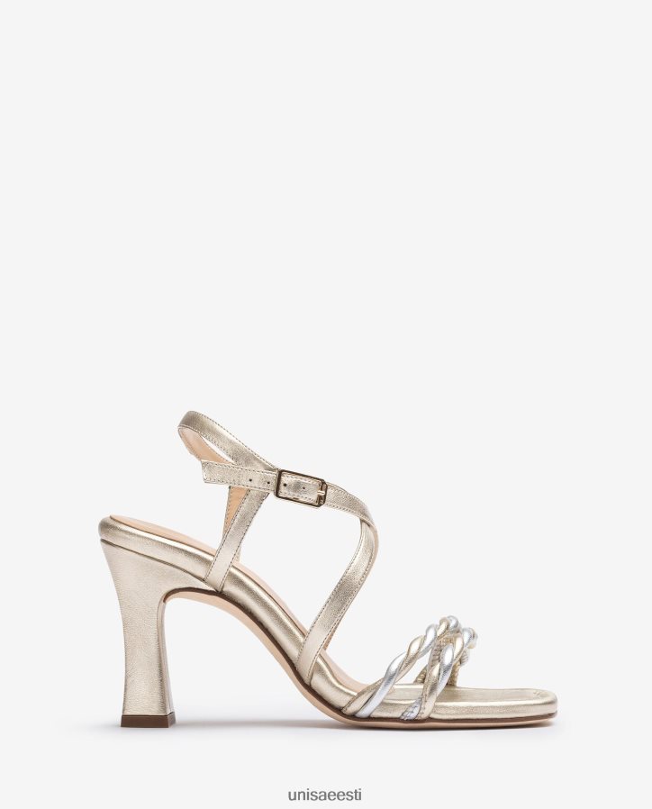 Unisa 88PPB4259 metallist rihmaga sandaal naised kullast