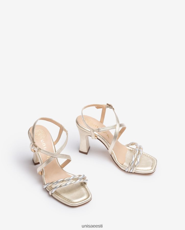 Unisa 88PPB4259 metallist rihmaga sandaal naised kullast