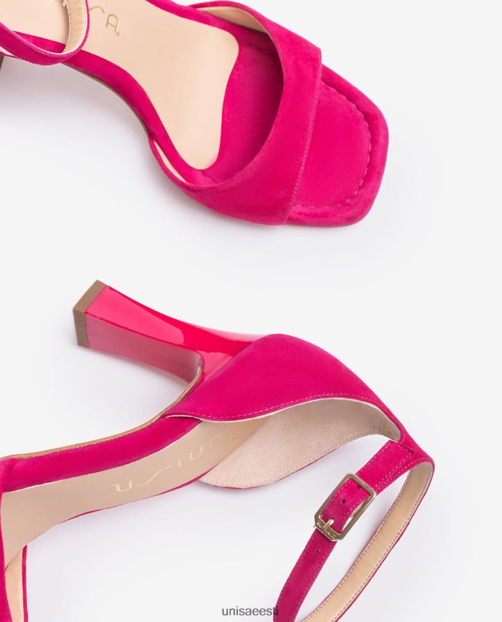 Unisa 88PPB4261 seemisnahast d'orsay pahkluu rihmaga sandaal naised roosa