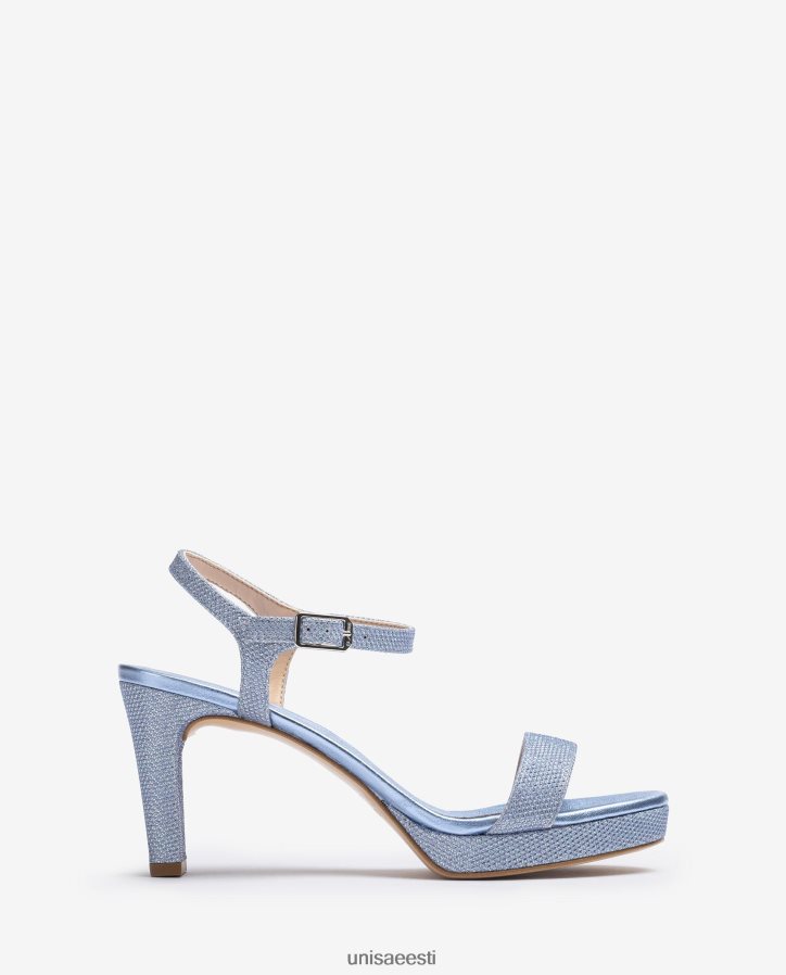 Unisa 88PPB4272 läikivast kangast sandaal naised sinine