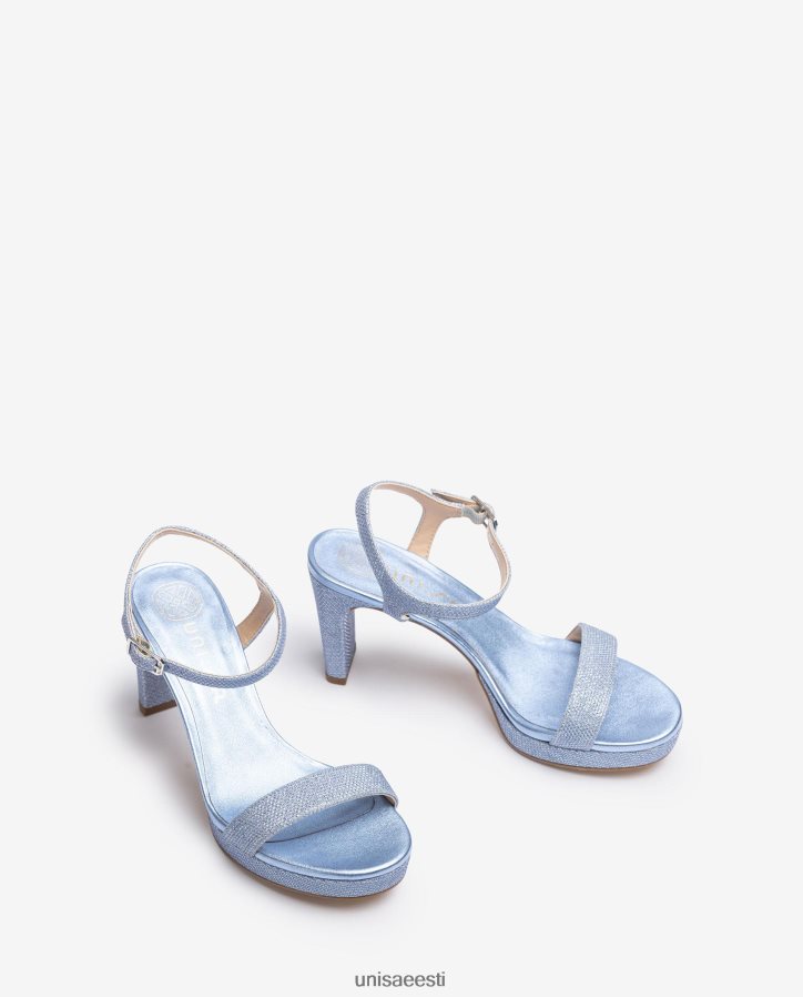 Unisa 88PPB4272 läikivast kangast sandaal naised sinine