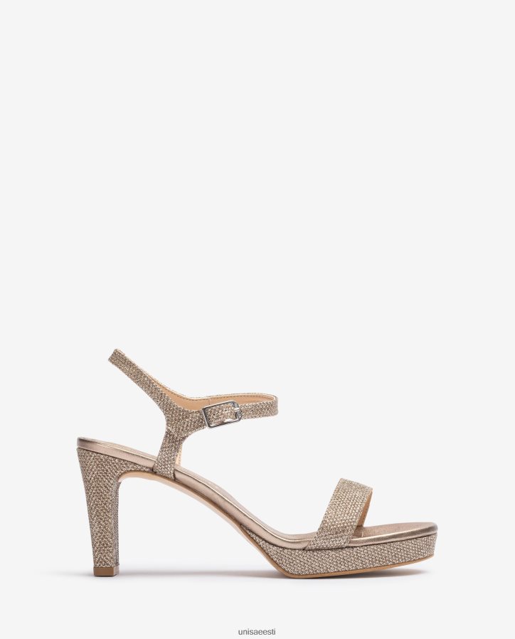 Unisa 88PPB4273 läikivast kangast sandaal naised pronksist