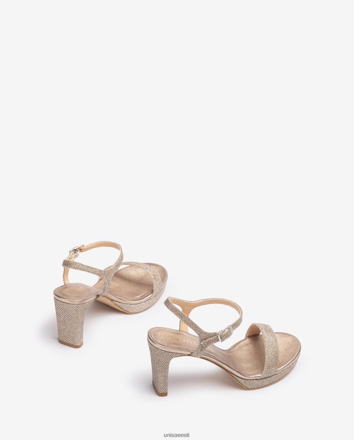 Unisa 88PPB4273 läikivast kangast sandaal naised pronksist