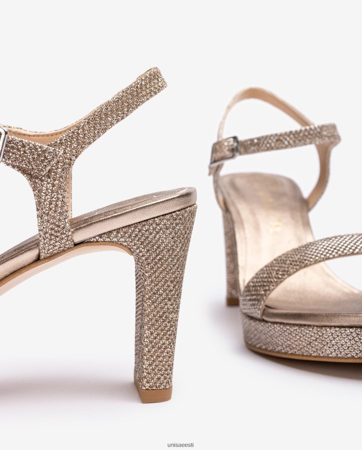 Unisa 88PPB4273 läikivast kangast sandaal naised pronksist