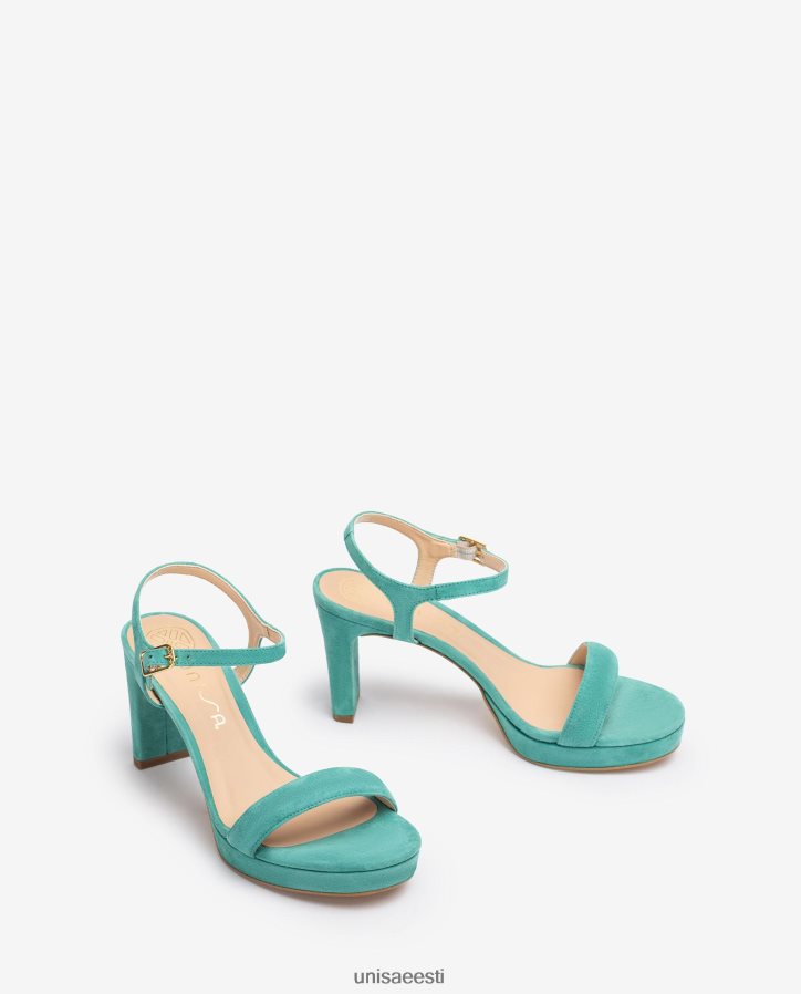 Unisa 88PPB4274 seemisnahast sandaal naised roheline