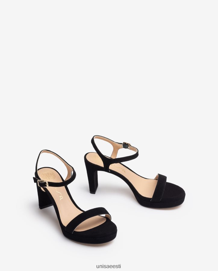 Unisa 88PPB4275 seemisnahast sandaal naised must