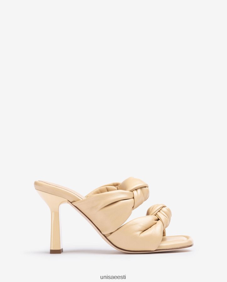 Unisa 88PPB4302 sõlmedega nahast sandaalid naised beež