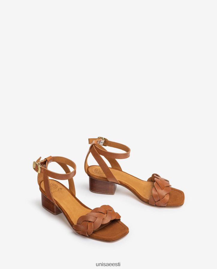 Unisa 88PPB4306 dekoratiivse perforatsiooniga sandaal vampil naised pruun