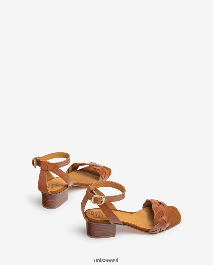 Unisa 88PPB4306 dekoratiivse perforatsiooniga sandaal vampil naised pruun